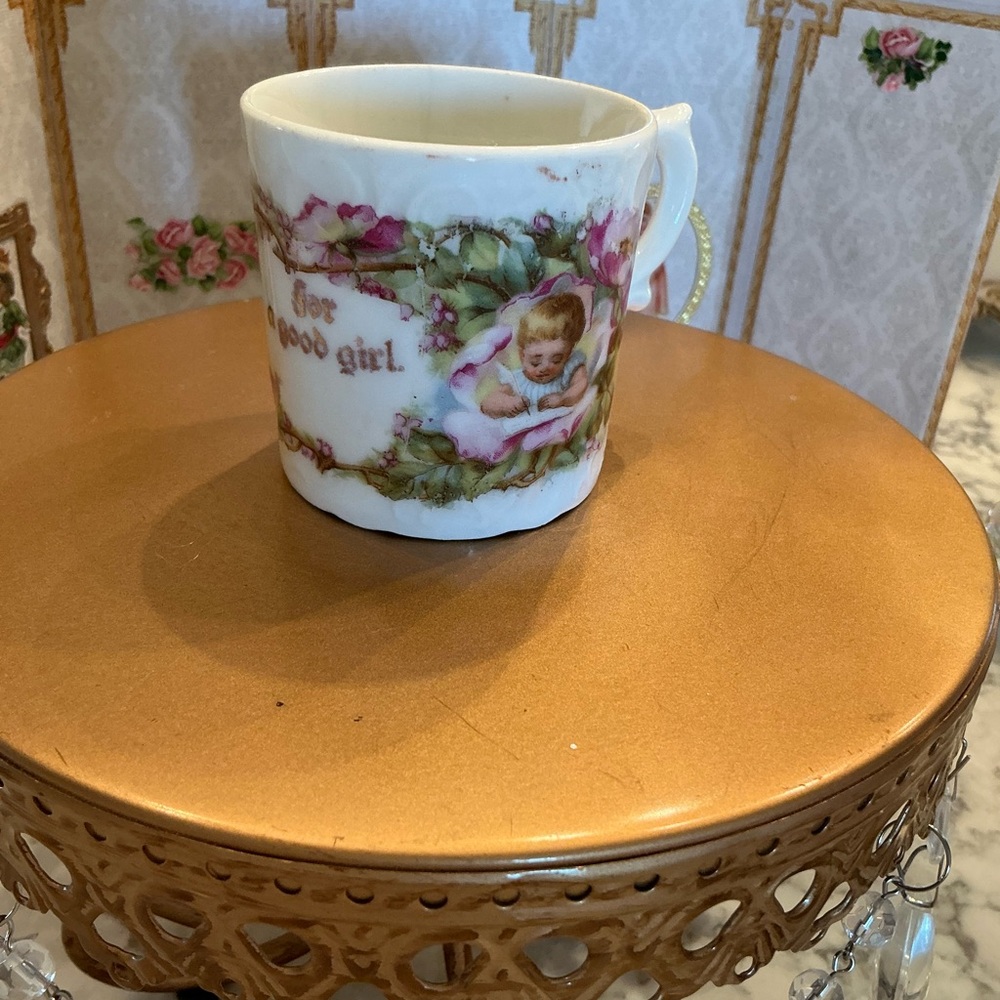Vintage Floral Angel child’s  Mug